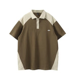Color blocked Paul shirt with a collar and short sleeved polo shirt Markonline