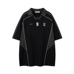 Polo collar sports shirt with stitching and short sleeved T-shirt Markonline