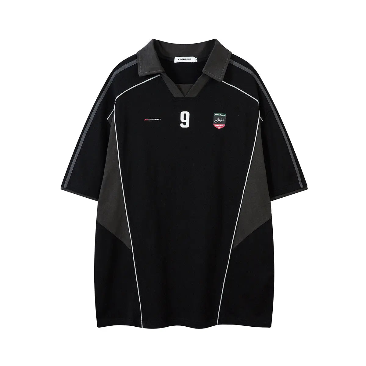 Polo collar sports shirt with stitching and short sleeved T-shirt Markonline