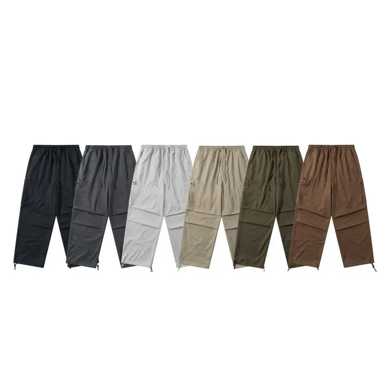 Multi-Pocket Cargo Pants Men  Loose Cuffed Paratrooper Pants Markonline