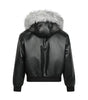 Street Retro Detachable Fur Collar Hooded PU Leather Parka Coat for Men and Women, Loose Oversized Design, Unique Style Winter Jacket Markonline