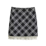 Plaid skirt for women eprolo