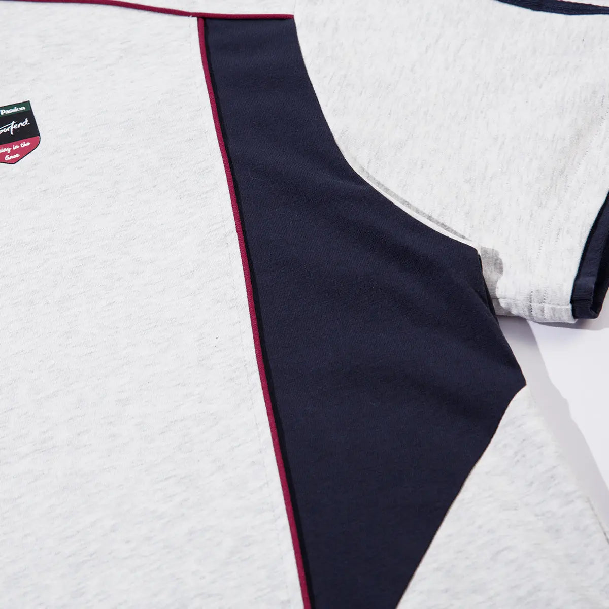 Polo collar sports shirt with stitching and short sleeved T-shirt Markonline