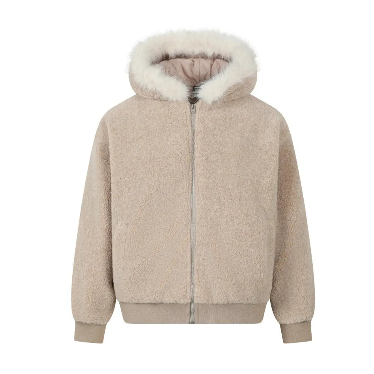 Wool collar cotton coat lamb wool jacket eprolo