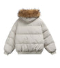 Parka Coat with Hood and Fur Collar Thickened Warm Winter Jacket for Men and Women eprolo