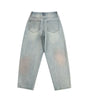 Washed retro casual jeans for men and women Markonline