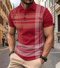 POLO printed striped men's sports polo shirt Markonline