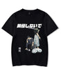 Anime Printed Streetwear Vintage Washed T-shirt Men Harajuku Markonline