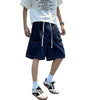 Retro large pocket workwear denim shorts for men Markonline