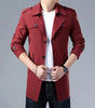Thoshine Brand Spring Autumn Men Trench Coats Superior Quality Buttons Male Fashion Outerwear Jackets Windbreaker Plus Size 3XL Markonline