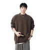 Muted Color Knit Sweater for Men and Women, Autumn Winter Casual Loose Fit Youth Style Couple's Knitwear Markonline