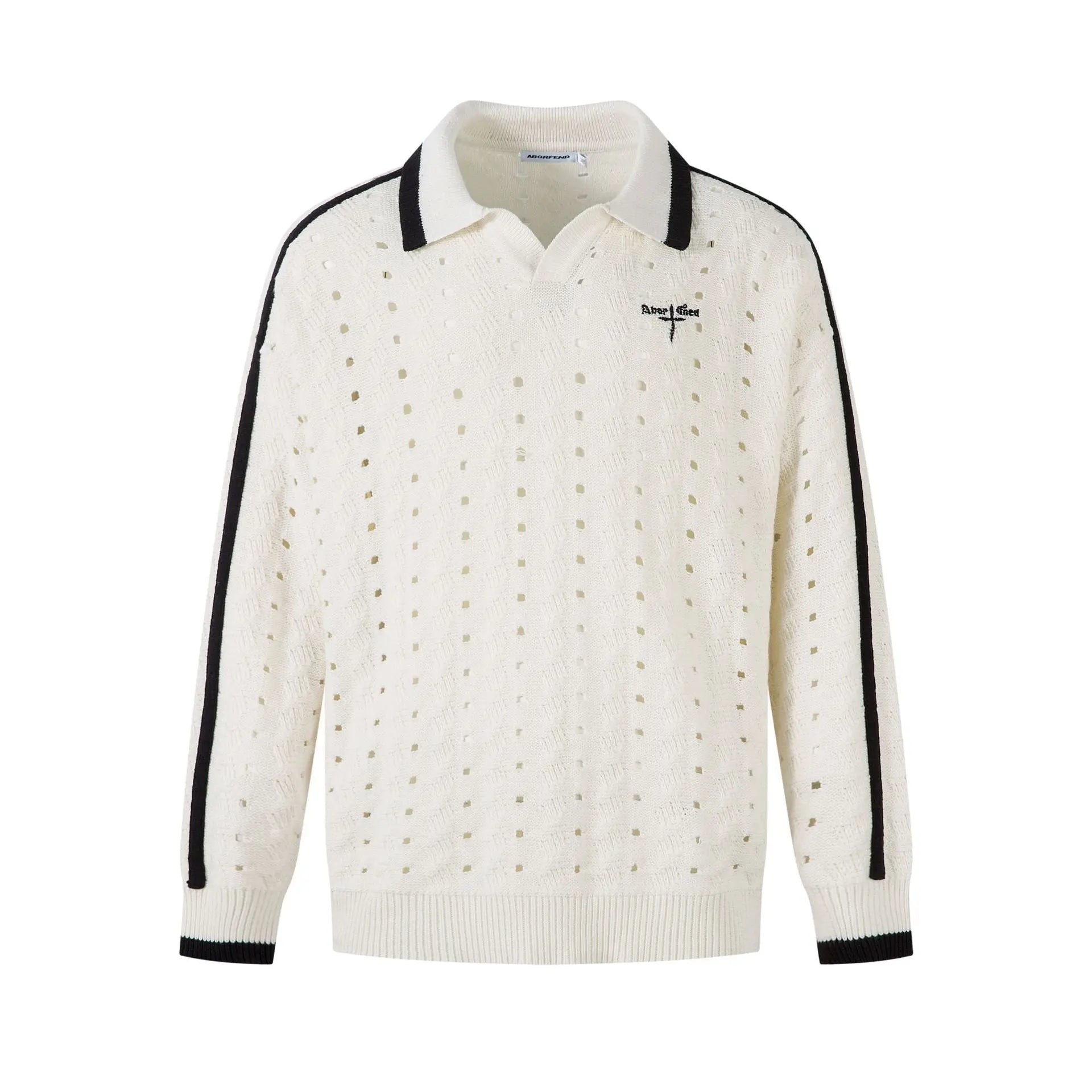 Collar sweater with striped base Markonline