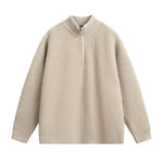 Half zip stand up collar sweater for men Markonline