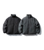 Jacket Men Stand-up Collar Loose Puffer Jacket Reversible Coat Markonline