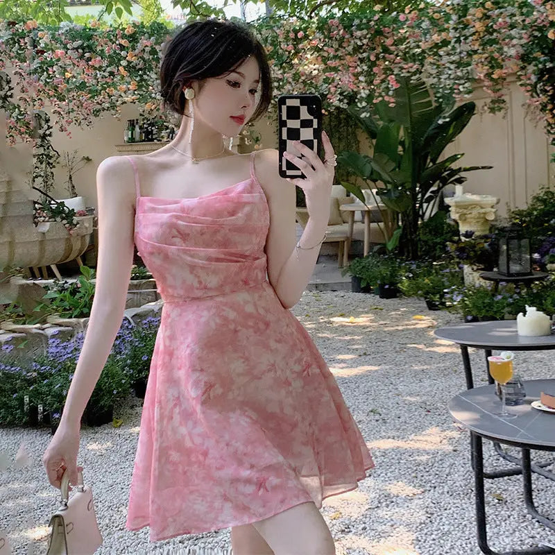 Waist collection printed camisole skirt short skirt for women Markonline