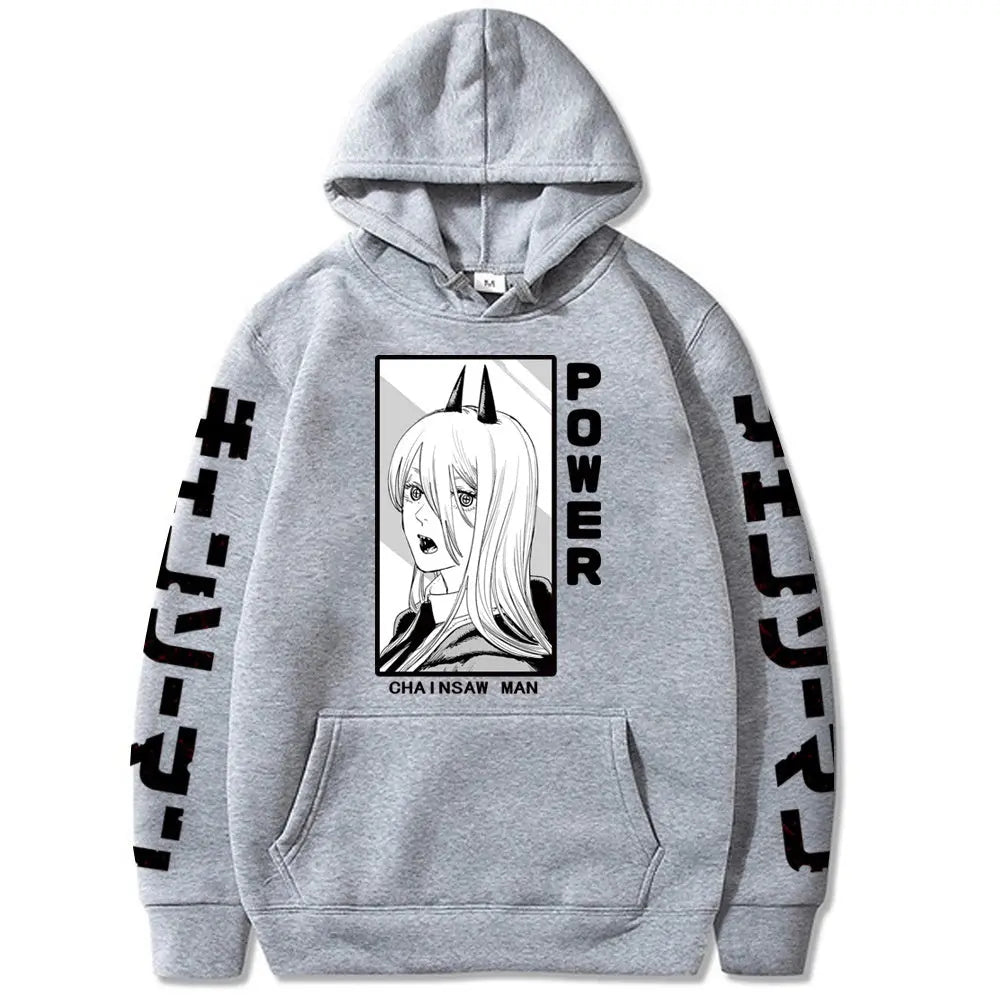 Chainsaw Man Printed Hooded Sweatshirt Markonline