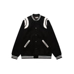 Splice leather contrasting coat couple cotton jacket Markonline