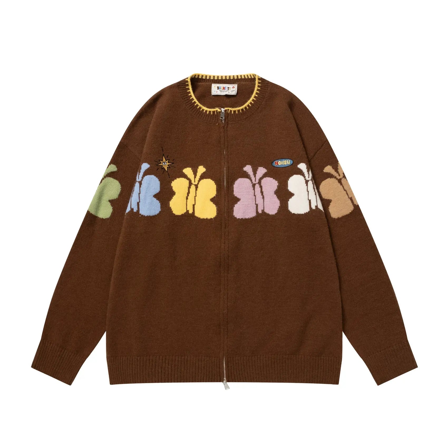 Retro Butterfly Button Cardigan Sweater for Men and Women Markonline