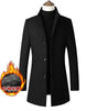 New Brand Autumn Winter 30% Wool Men Thick Coats Stand Collar Male Fashion Wool Blend Jackets Outerwear Smart Casual Trench Markonline