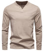 V-neck long sleeved T-shirt for men Markonline