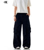 Multiple Pockets for Men and Women Slimming Straight Leg Casual Trousers Markonline
