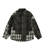 Splicing plaid shirt for men eprolo