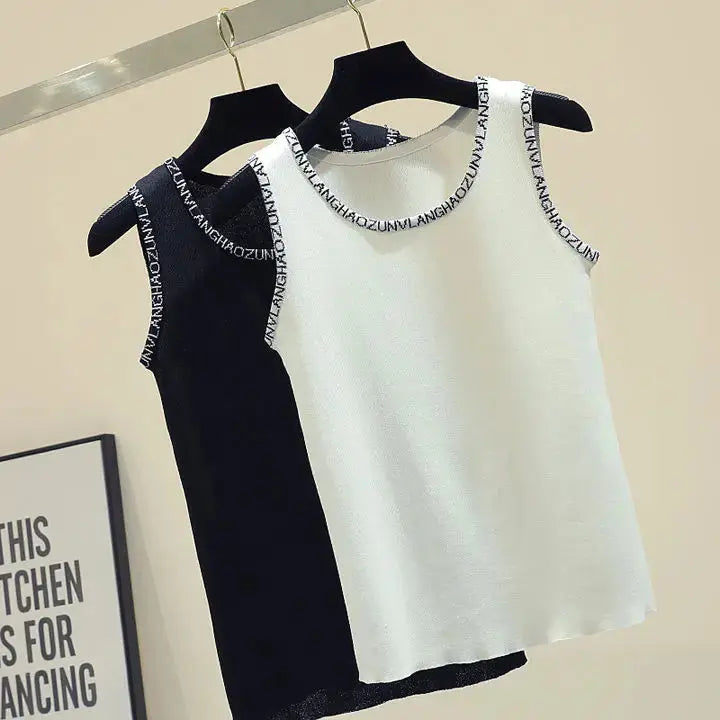 Embroidered Corset Tank Top for Women