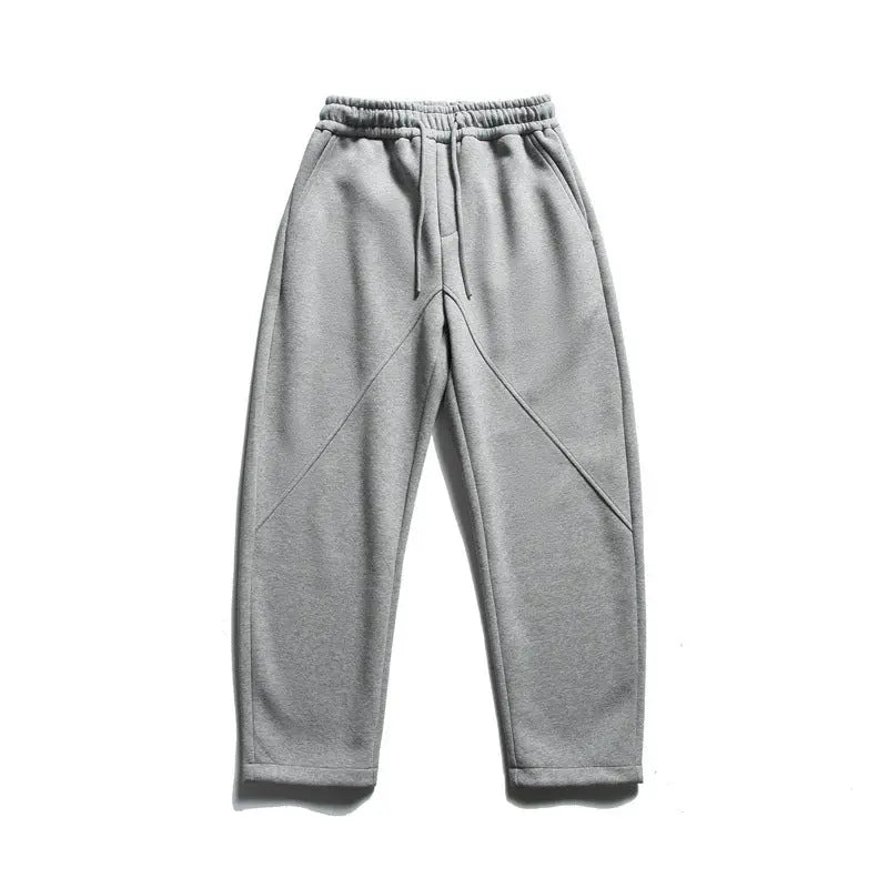 Trendy Thickened Composite Casual Trousers for Men Straight Leg Pants Markonline