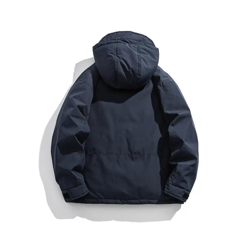 Outdoor Hooded Down Jacket for Men Loose and Warm Coat Markonline