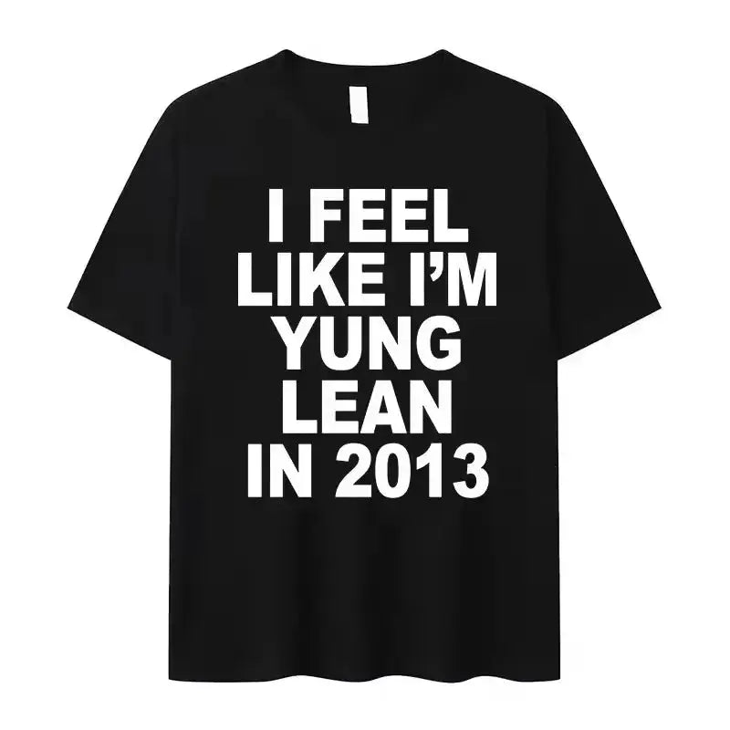 Yung Lean Unknown Death 2002 Album Tour T Shirt Man Fashion Casual Short Sleeve T-shirts Unisex High Quality Cotton Tshirt