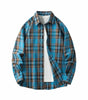 Men Shirt Plaid Flannel Long Sleeve Oversized Loose Cotton Casual Male Youth Comfortable Soft Fall Streetwear Formal Dress Shirt Markonline