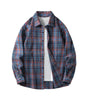 Men Shirt Plaid Flannel Long Sleeve Oversized Loose Cotton Casual Male Youth Comfortable Soft Fall Streetwear Formal Dress Shirt Markonline
