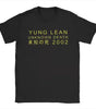 Yung Lean Unknown Death 2002 Album Tour T Shirt Man Fashion Casual Short Sleeve T-shirts Unisex High Quality Cotton Tshirt Markonline