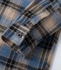 Men Shirt Plaid Flannel Spring Autumn Long Sleeve Blue Loose Mens Casual Shirt Oversized Business Male Soft Dress Shirt Markonline