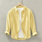 Mens long sleeve regular shirt Multi-color cotton plain shirt for Young men work tops Autumn men's clothing loose casual shirts Markonline