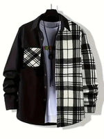 Spring and Autumn Men's Casual Shirt New Comfortable, High Quality, Fashionable, Trendy Color Collar Loose Long Sleeve Markonline