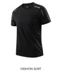 CHRLCK Men's Running Quick Drying T-shirts Breathable Hiking Fishing Tees Soft Elasticity Outdoor Sports Short Shirt Summer Markonline