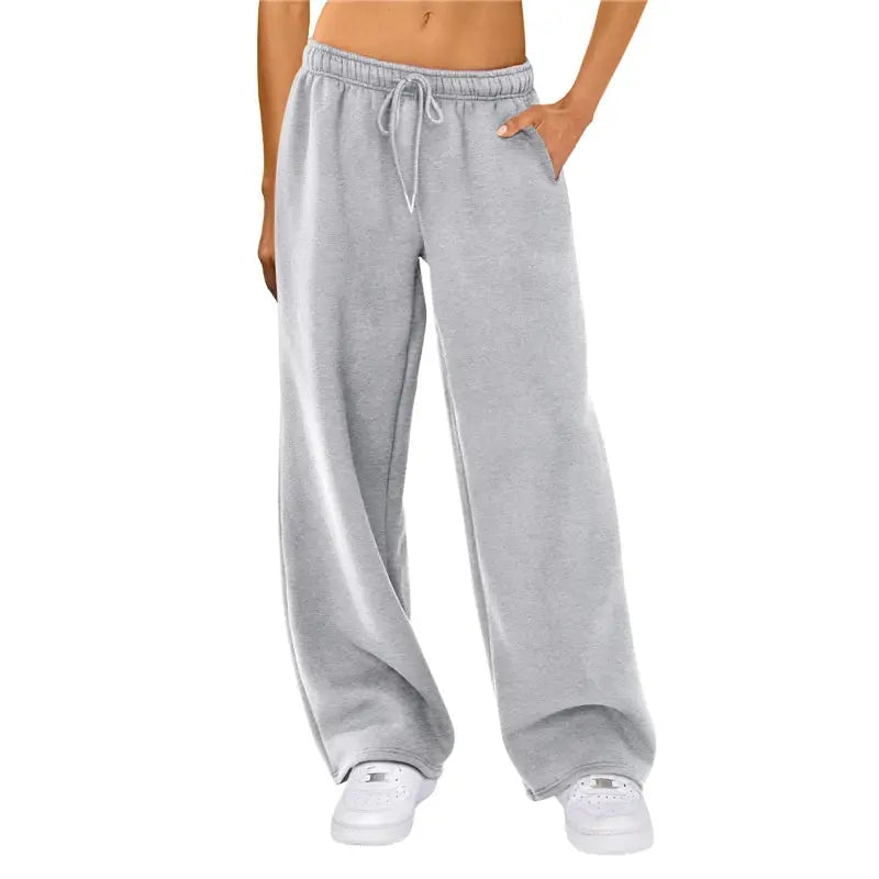 Grey Sweatpants For Women High Waist Sports Pants Fashion Casual Baggy Pants Female Joggers Streetwear Harajuku Trousers