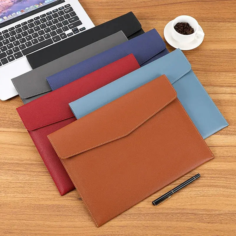 Premium A4 Leather Document Bag - Stylish Organizer