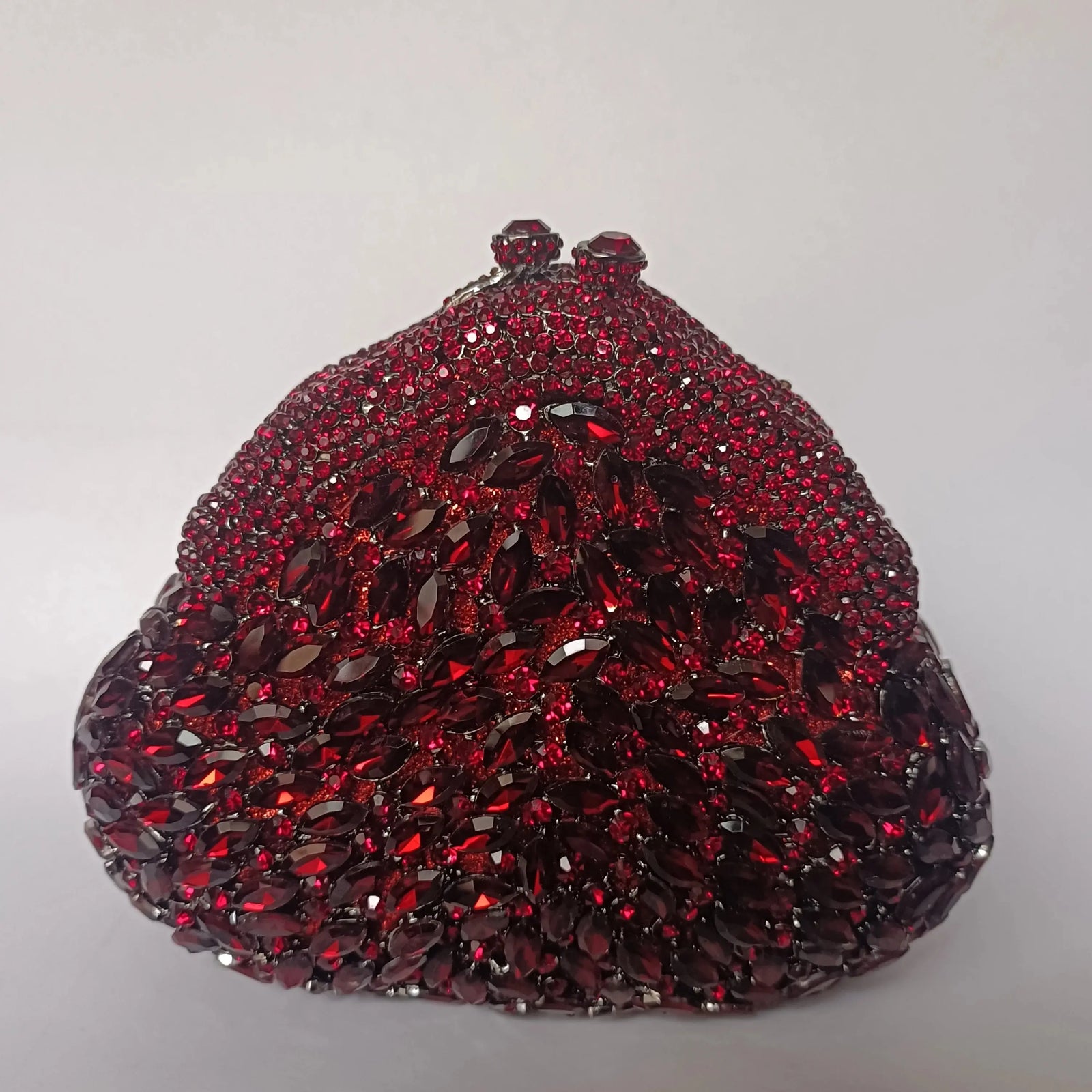 XIYUAN Red Diamond Evening Bag Women Crystal Bridal Purse Party Handbags Lady Green Rhinestone Clutches Metalic Minaudiere Bags