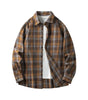Men Shirt Plaid Flannel Long Sleeve Oversized Loose Cotton Casual Male Youth Comfortable Soft Fall Streetwear Formal Dress Shirt Markonline