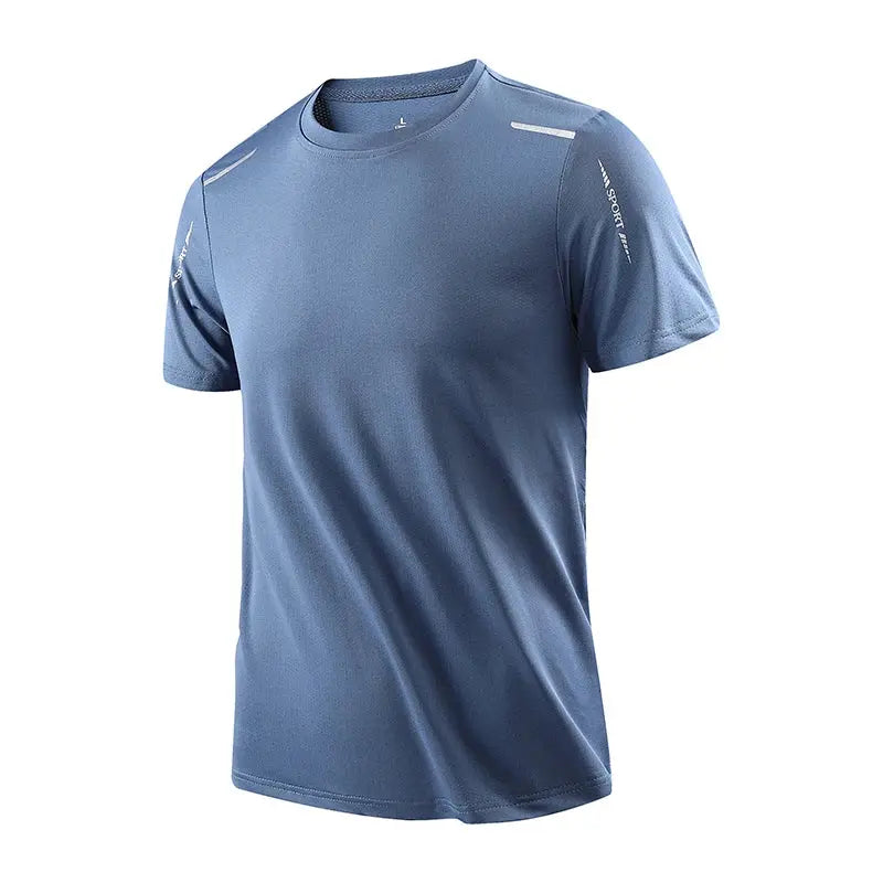CHRLCK Men's Running Quick Drying T-shirts Breathable Hiking Fishing Tees Soft Elasticity Outdoor Sports Short Shirt Summer Markonline