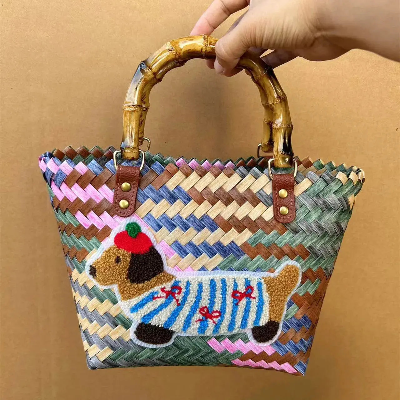 Retro Dachshund Tote Bag - Stylish & Unique