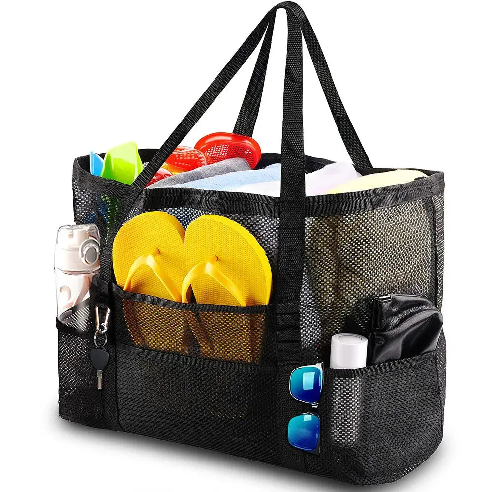 Large Waterproof Mesh Beach Bag for Vacation