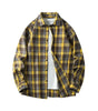 Men Shirt Plaid Flannel Long Sleeve Oversized Loose Cotton Casual Male Youth Comfortable Soft Fall Streetwear Formal Dress Shirt Markonline