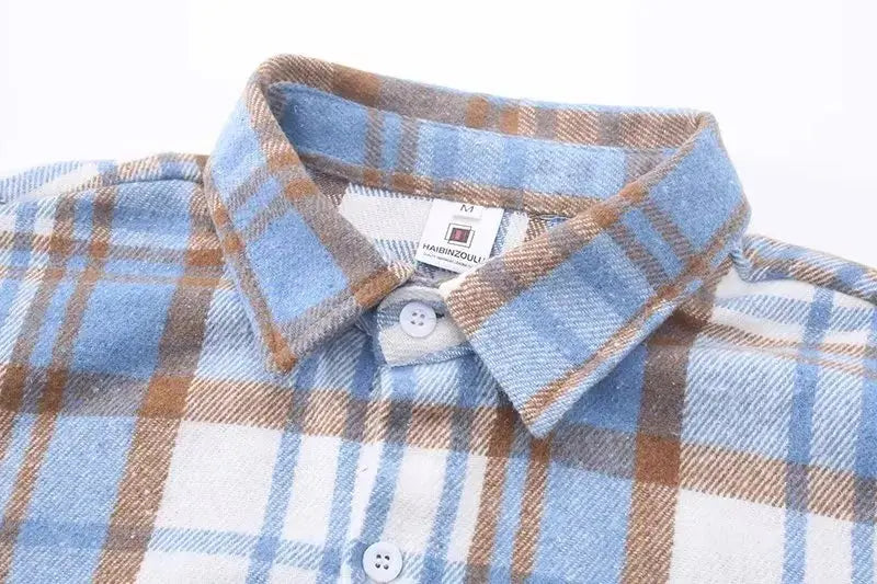 Tooling Shirt Men's Long Sleeve Solid Color Polo Shirt Multi Pocket Printing Long Sleeve Shirt Korean Loose Trend Casual Shirt Markonline