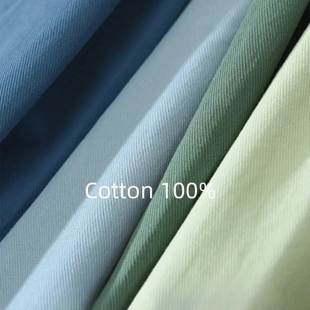 Mens long sleeve regular shirt Multi-color cotton plain shirt for Young men work tops Autumn men's clothing loose casual shirts Markonline