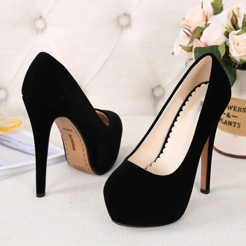 Comemore Sexy Platform High Heels Women's Leisure Heel Shoes 14cm Luxury Pumps Stilettos Shoes Footwear Woman 2025 Large Size 46