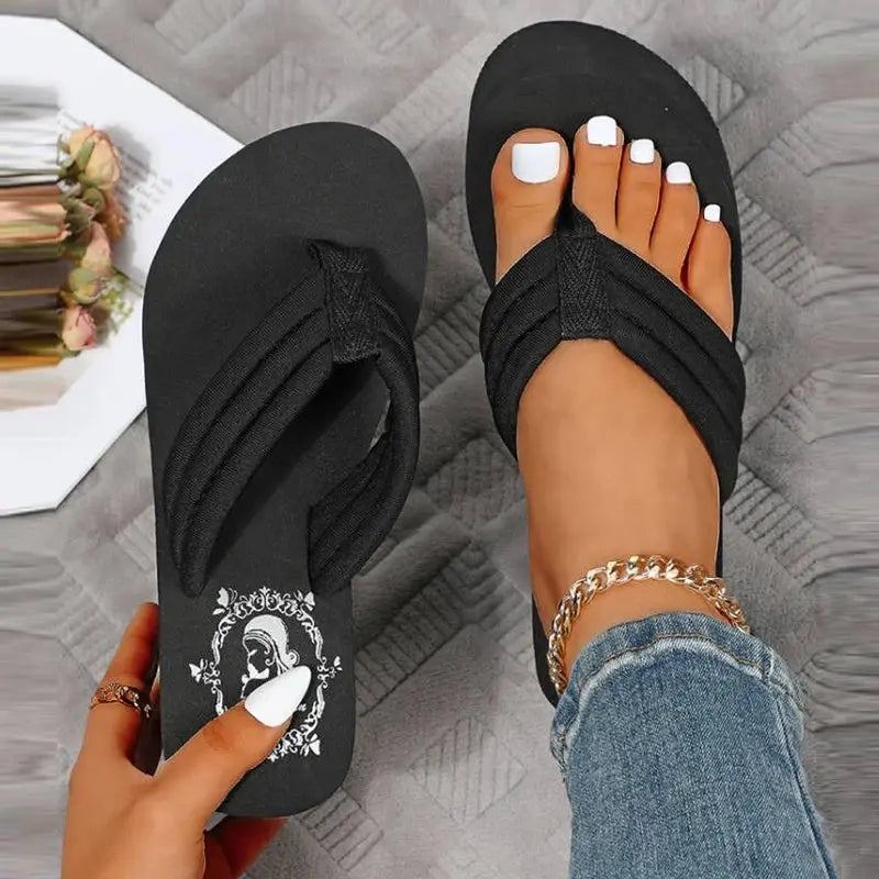 Women Beach Flip Flops Soft EVA Slippers Summer Platform Shoes Woman Super High Heels Female Fashion Slides Wedges Sandals