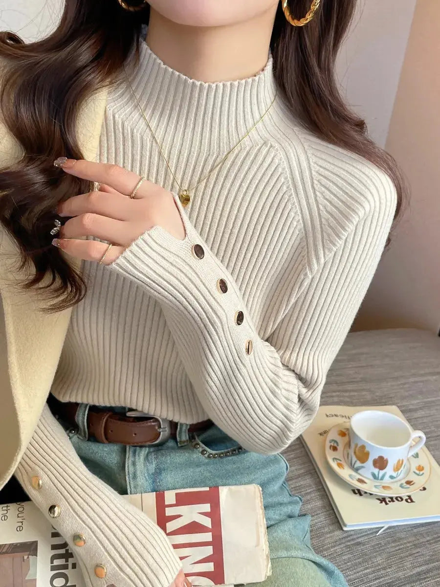 Women's Turtleneck Sweater - Cozy & Stylish